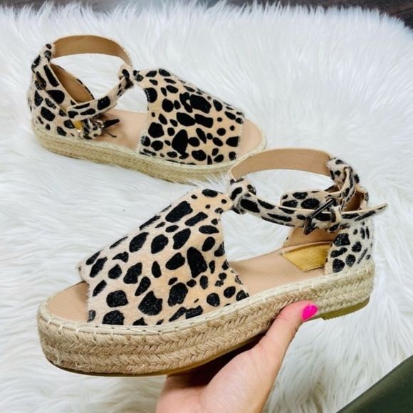 🪷anna Leopard Espadrille Sandals - Picture 2 of 3